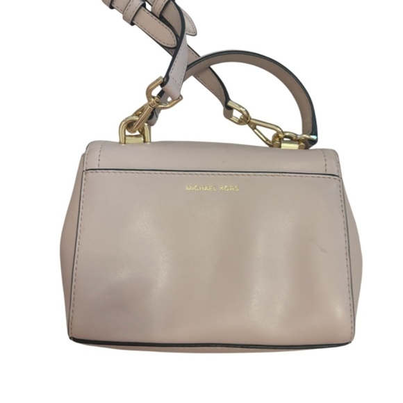 Michael Kors Ava Extra-Small Leather Pink Blush Crossbody Bag - Picture 12 of 12